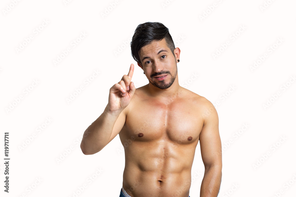 Fototapeta premium joven fitness latino