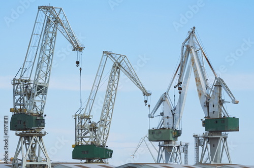 Giant Shipyard Cranes