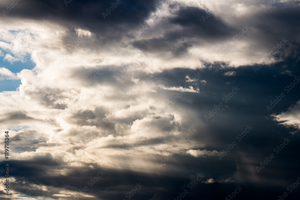Fototapeta premium sunset with clouds