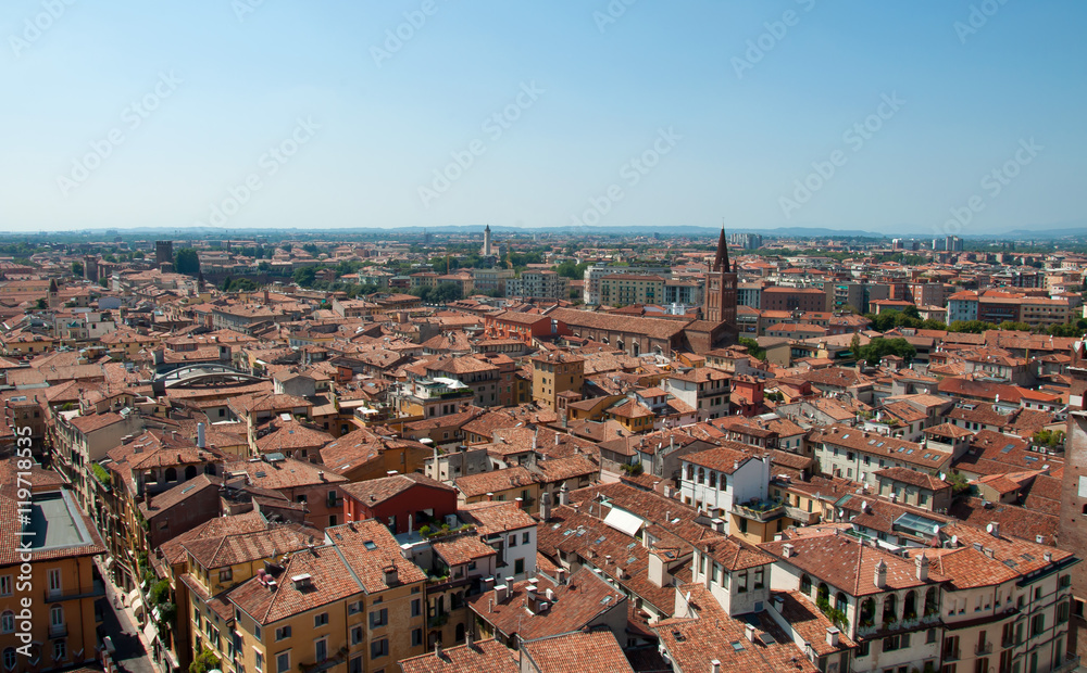 Verona- vista da torre dei Lamberti