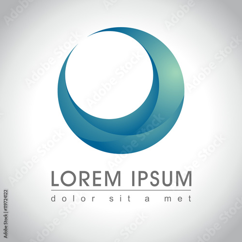 blue round logo