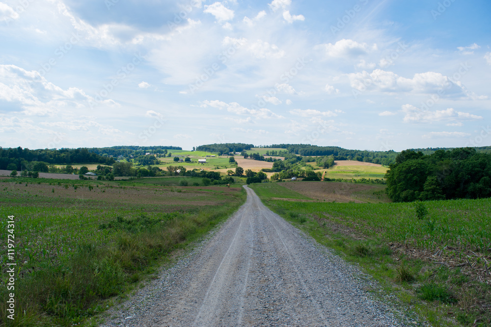Country Roads through Glen Rock, Pennsylvania