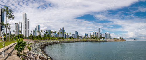Panoramic view of Panama City Skyline - Panama City, Panama photo