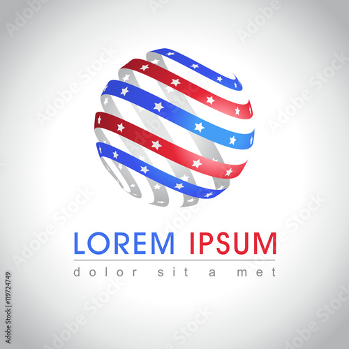 American flag logo