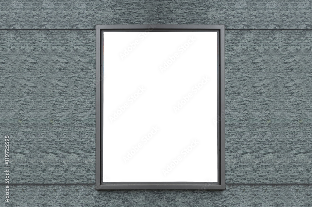 Large blank billboard on a street wall, banners with room to add your own text Large blank billboard on a street wall, banners with room to add your own text