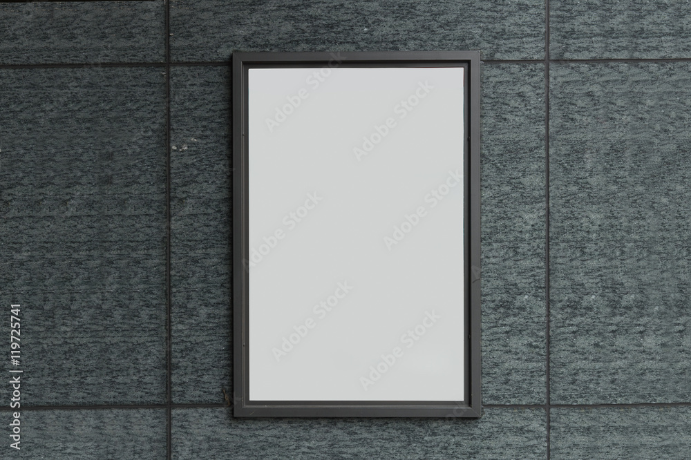 Large blank billboard on a street wall, banners with room to add your own text Large blank billboard on a street wall, banners with room to add your own text