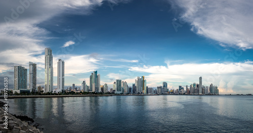 Panoramic view of Panama City Skyline - Panama City, Panama © diegograndi