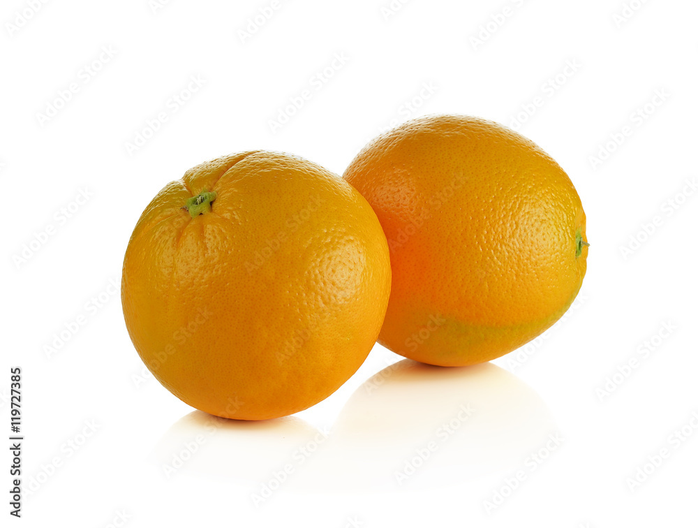 Orange fruit isolated on white background Orange fruit isolated on white background