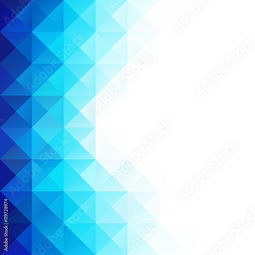 Blue Grid Mosaic Background, Creative Design Templates