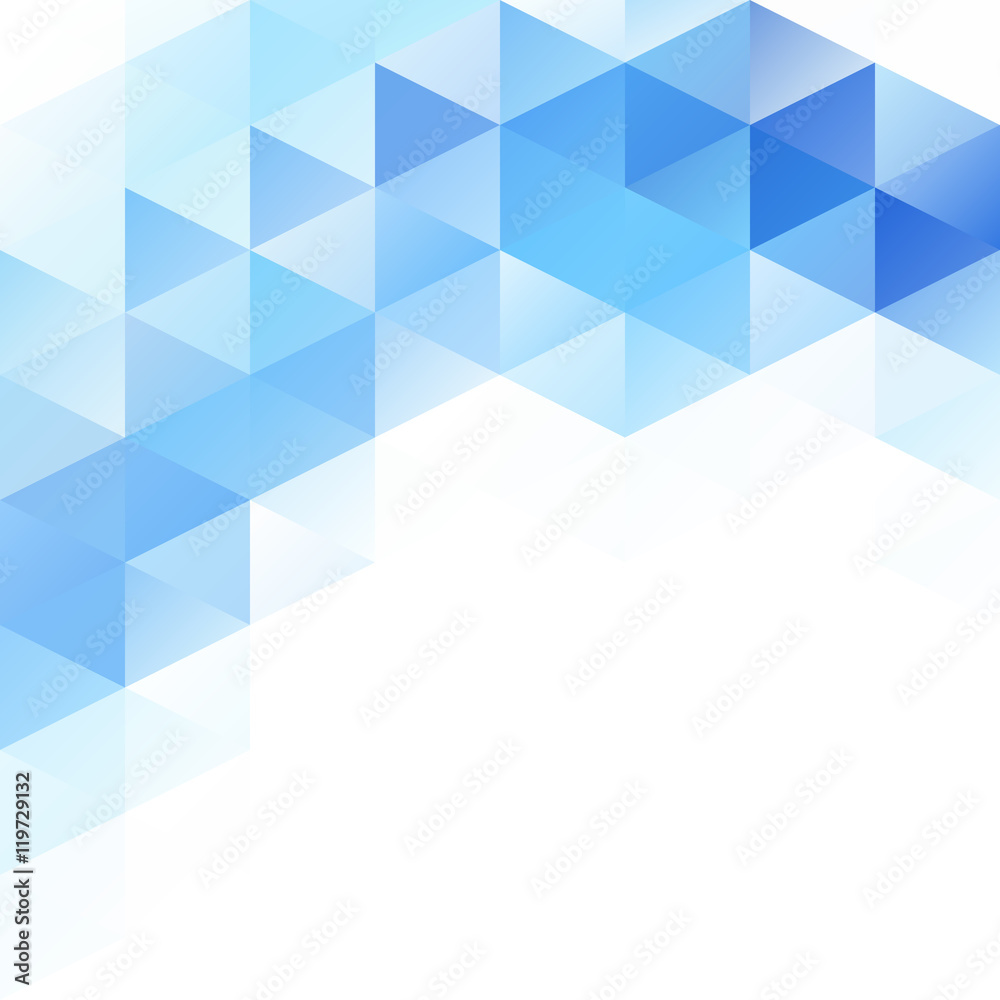 Fototapeta premium Blue Grid Mosaic Background, Creative Design Templates