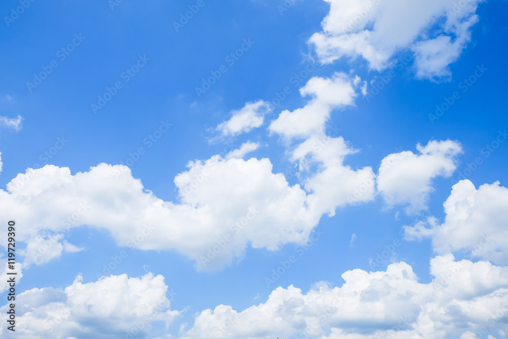 Blue sky with clouds background in the sun light Blue sky with clouds background in the sun light
