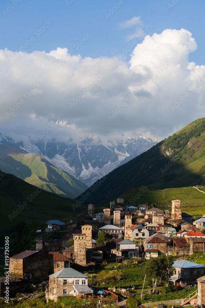 Village of Ushguli, Georgia Village of Ushguli, Georgia