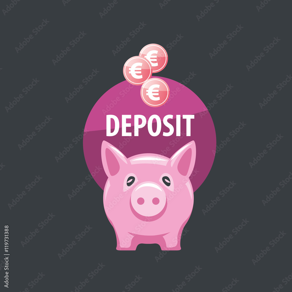 vector logo piggy bank vector logo piggy bank