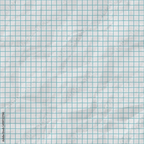 Raster Seamless Grid Lines On Folded Paper Texture