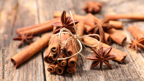 cinammon and star anise