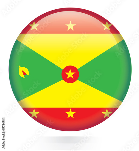 Grenada flag button Free Download Grenada flag button - GFXLoad