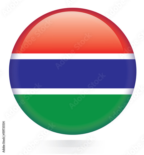 Gambia flag button