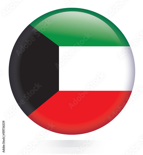 Kuwait flag button Free Download Kuwait flag button - GFXLoad
