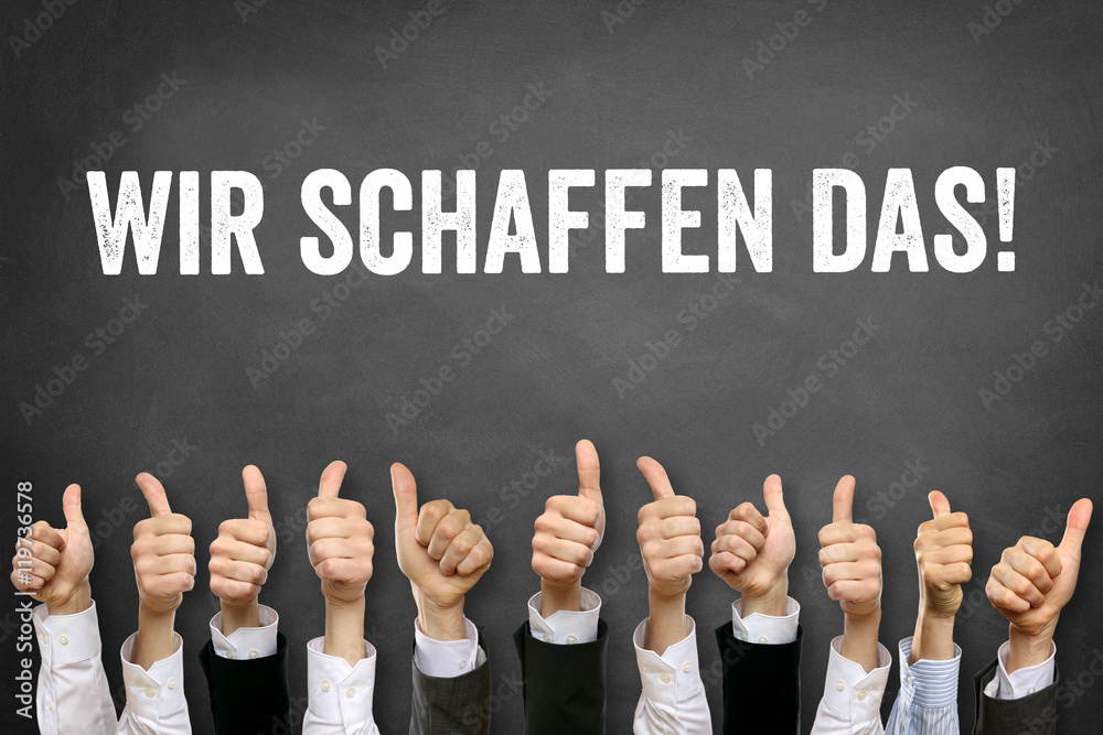 Wir schaffen das! StockFoto Adobe Stock