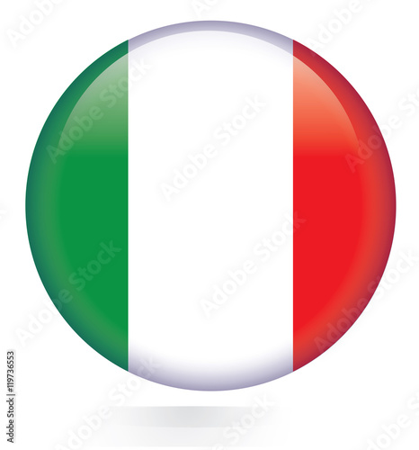 Italy flag button 