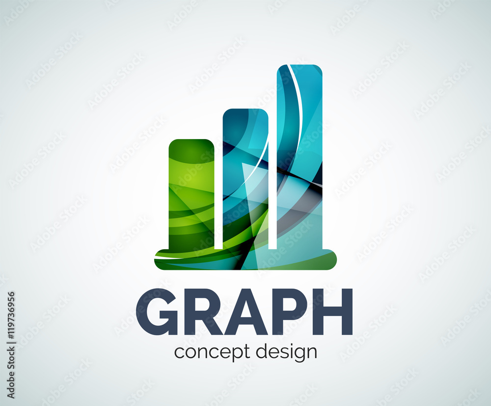 Graph logo template Stock Vector | Adobe Stock