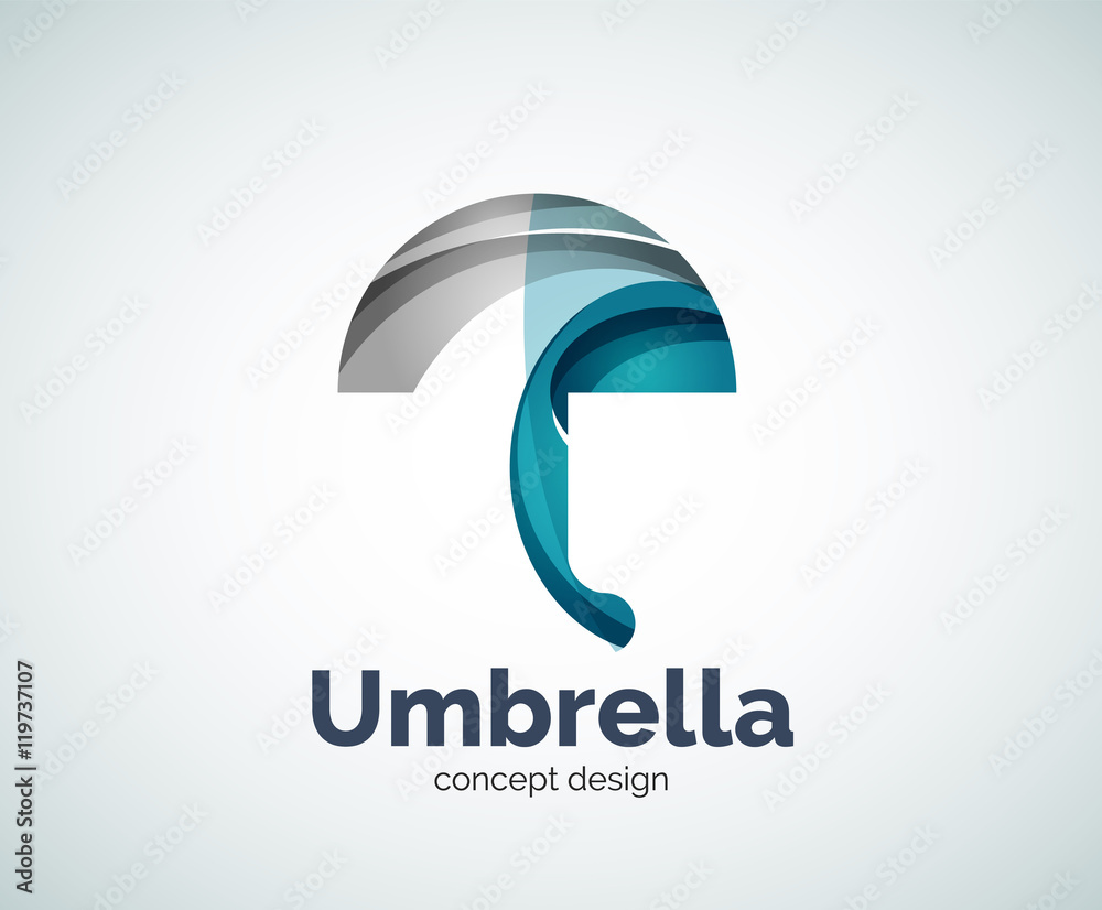 Vector umbrella logo template Vector umbrella logo template