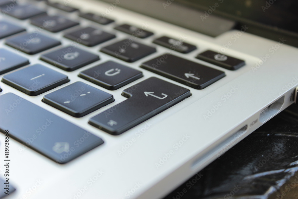 Slim Laptop and Keyboard, Enter Button 