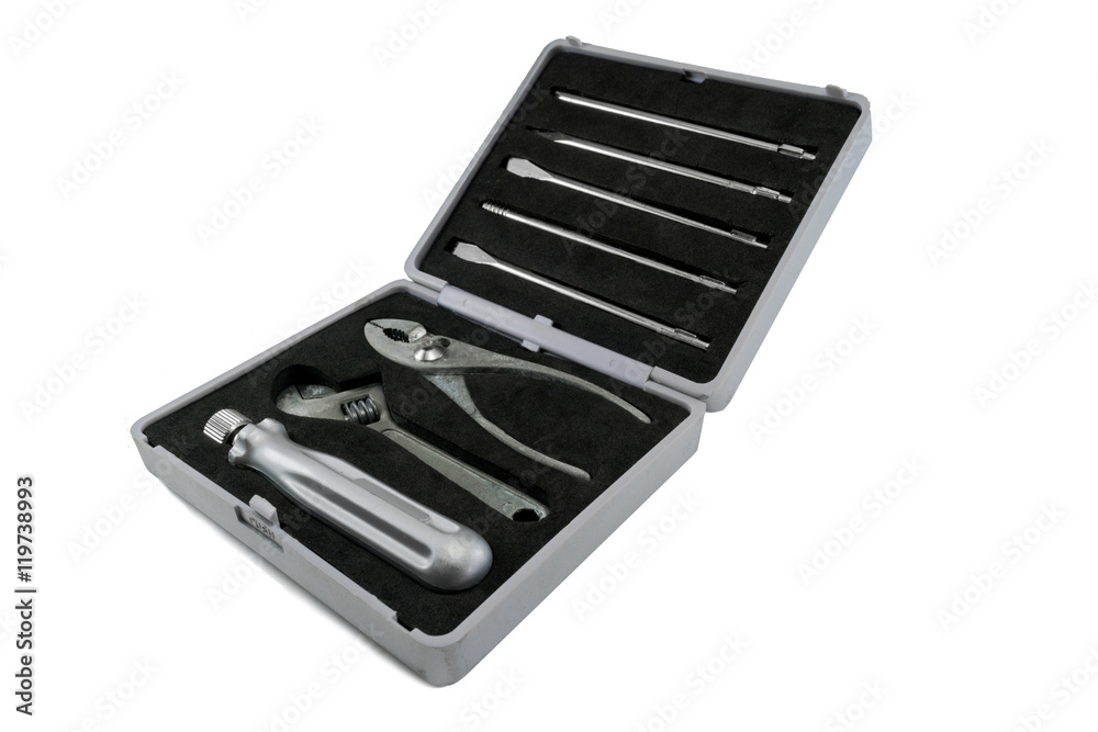 toolbox with white background/ isolated toolbox with white background/ isolated