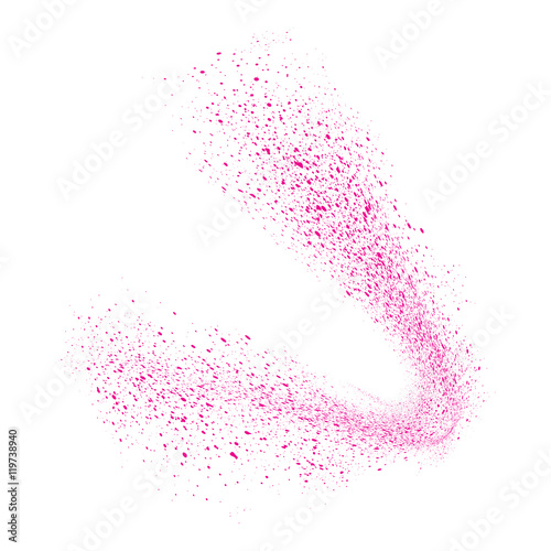 Abstract movement of grain or dust particles
