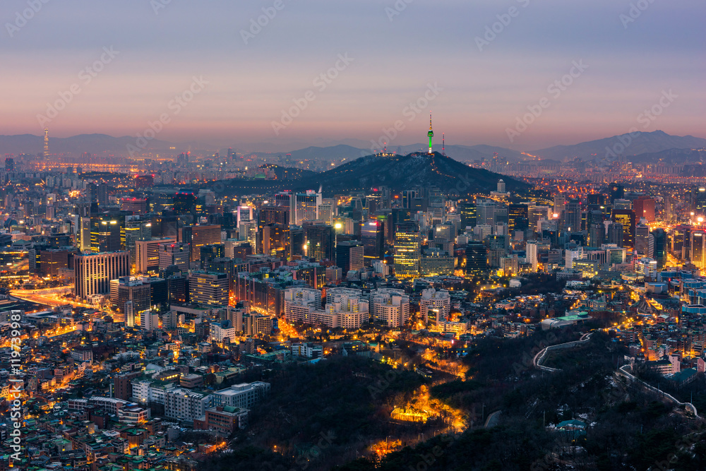 Seoul City Skyline, South Korea