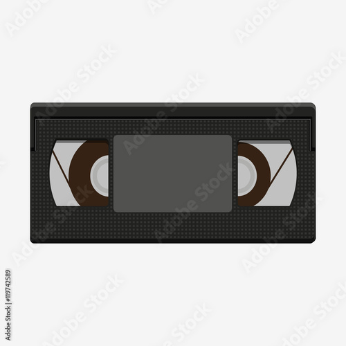 VHS tape Flat Icon