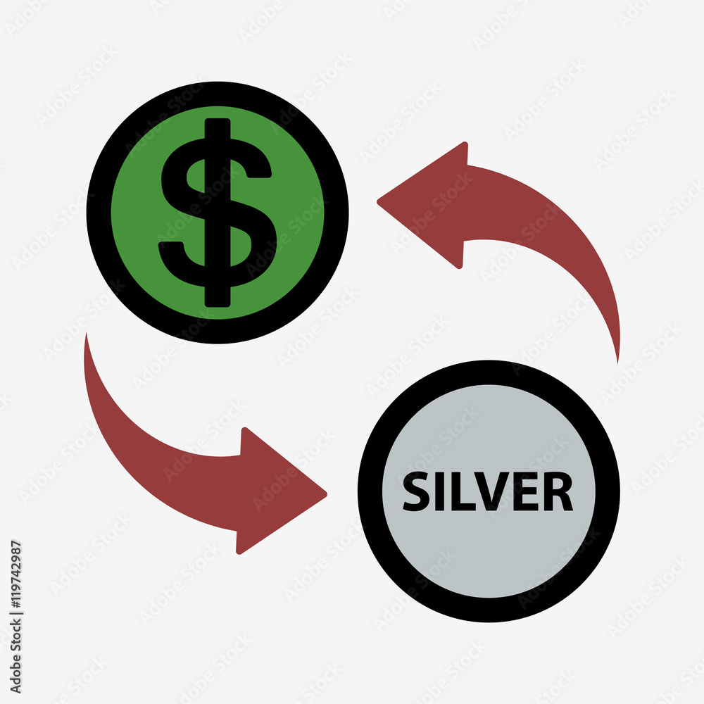 Money convert icon. USD. Flat design style Money convert icon. USD. Flat design style