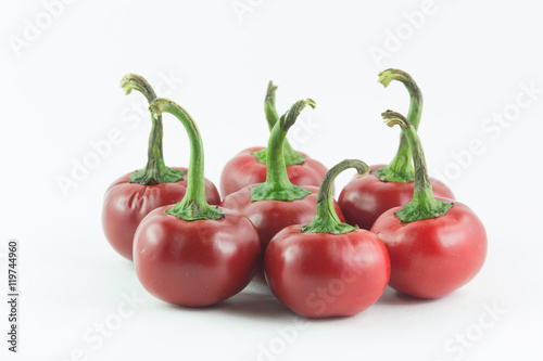 Gruppo di peperoncino rotondi da farcire