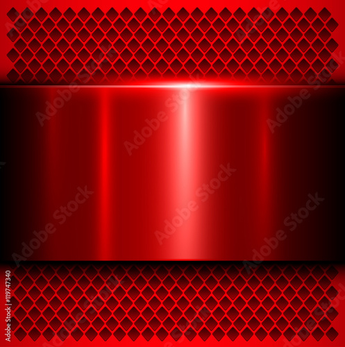 Metal background texture red