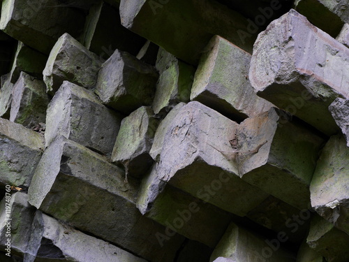 Basaltprismenwand am Gangolfsberg in der Rhön photo