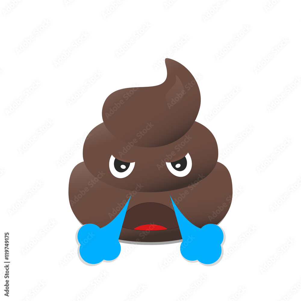 Shit emoji. Poo emoticons. Poop emoji face isolated. Shit emoji. Poo emoticons. Poop emoji face isolated.