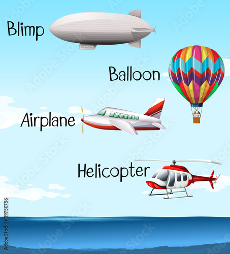 Different types of air crafts