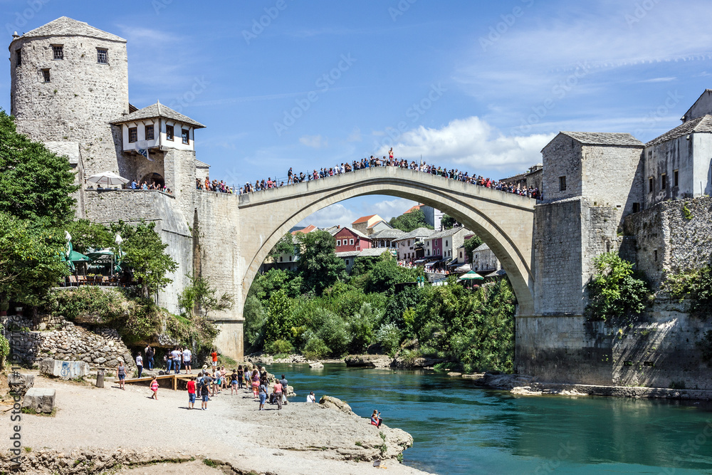 Mostar old bridge. Bosnia and Herzegovina