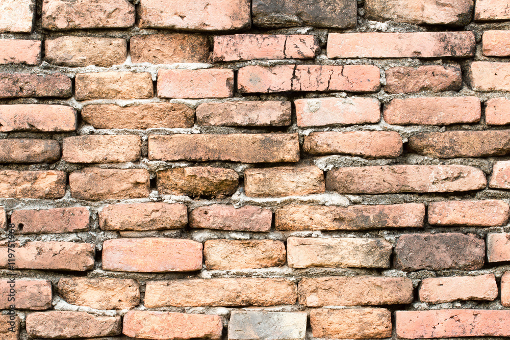 Moldy brick wall background Moldy brick wall background