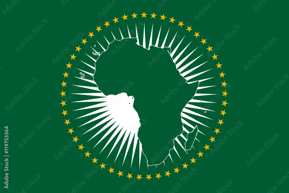 Fototapeta premium African Union Flag