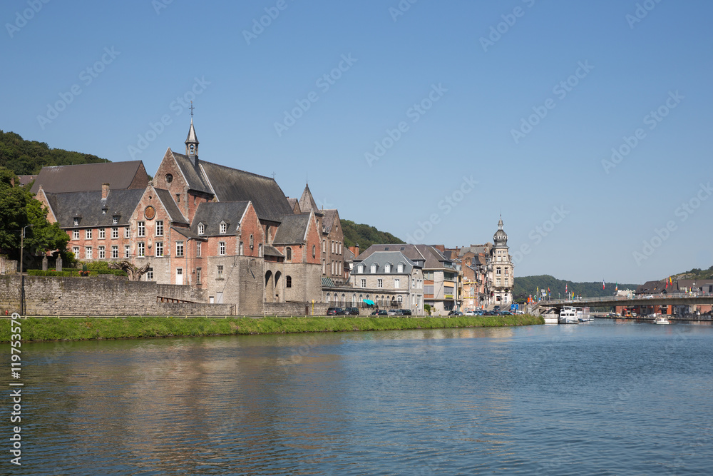 Cityscape of Dinant along Meuse river in Belgium Cityscape of Dinant along Meuse river in Belgium