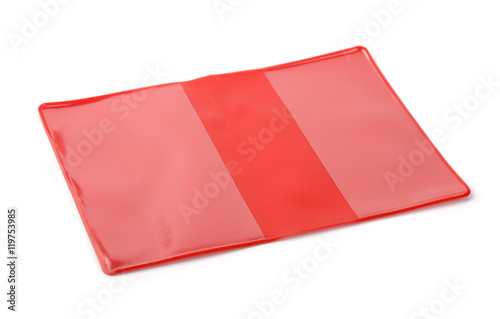 Red PVC book protective cover