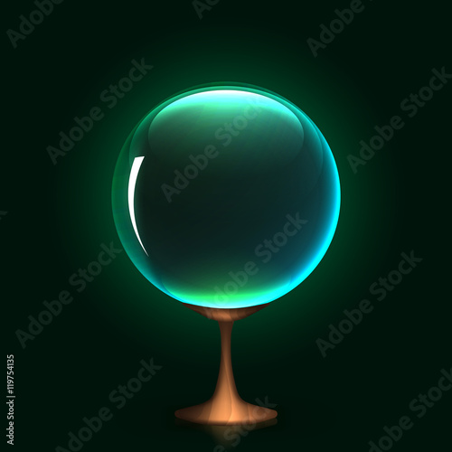 crystal ball, eps10 vector
