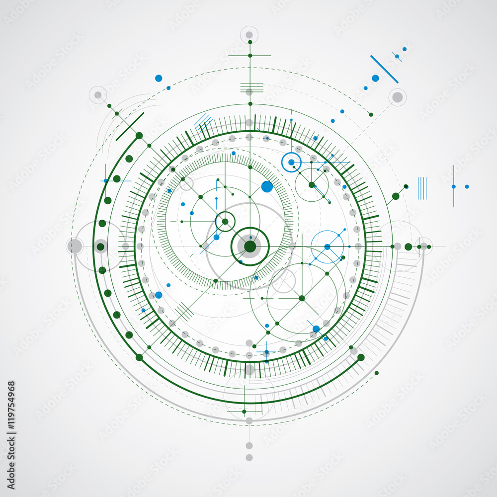 Vector engineering technological background, futuristic technica
