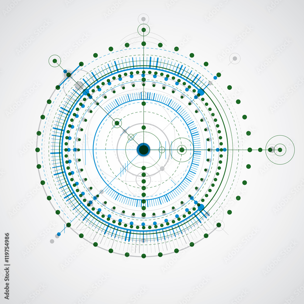 Vector engineering technological background, futuristic technica