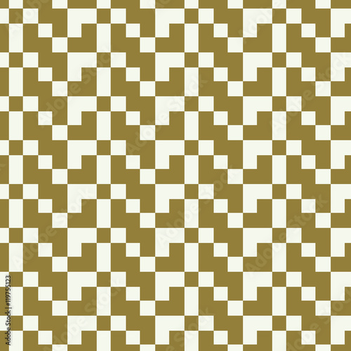Graphic simple ornamental tile, vector repeated pattern made usi