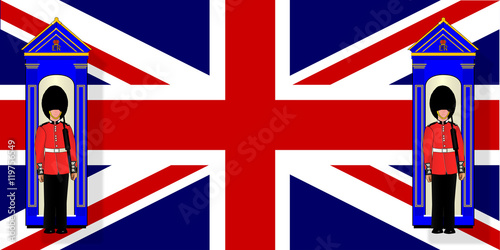 Union Jack With Guards