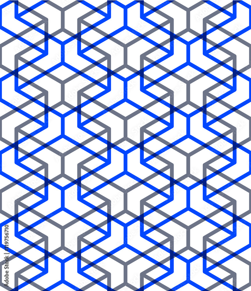 Regular colorful endless pattern with intertwine three-dimension Regular colorful endless pattern with intertwine three-dimension