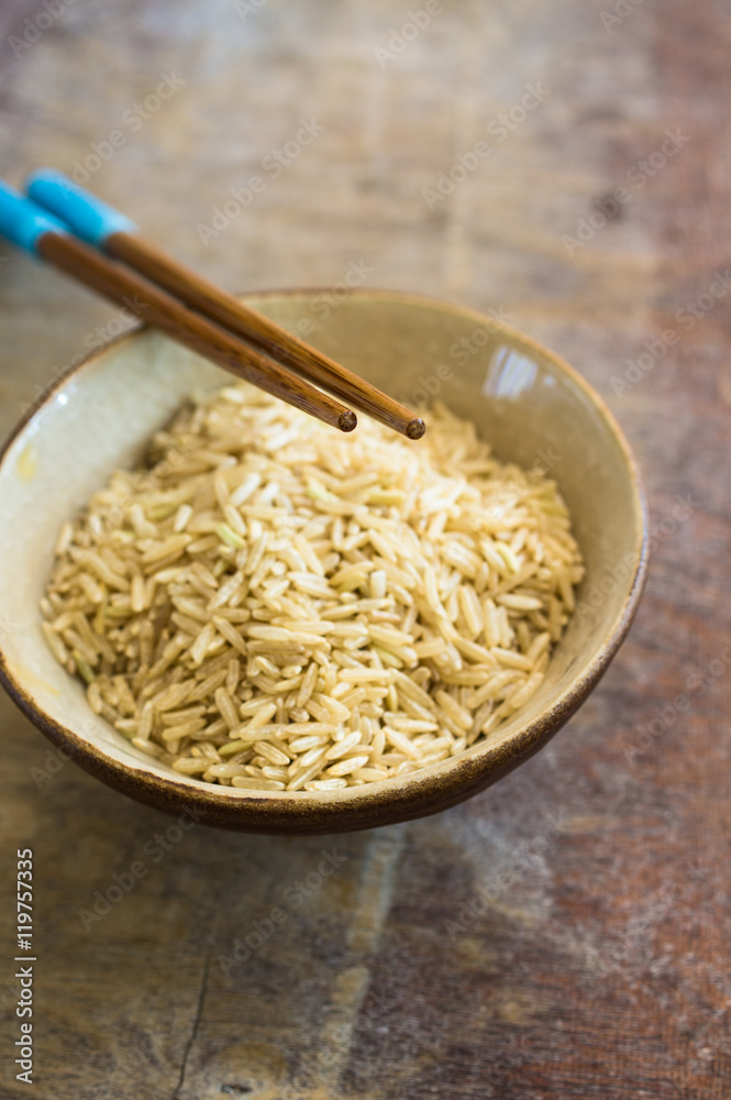 wild rice in ceramic bowl wild rice in ceramic bowl