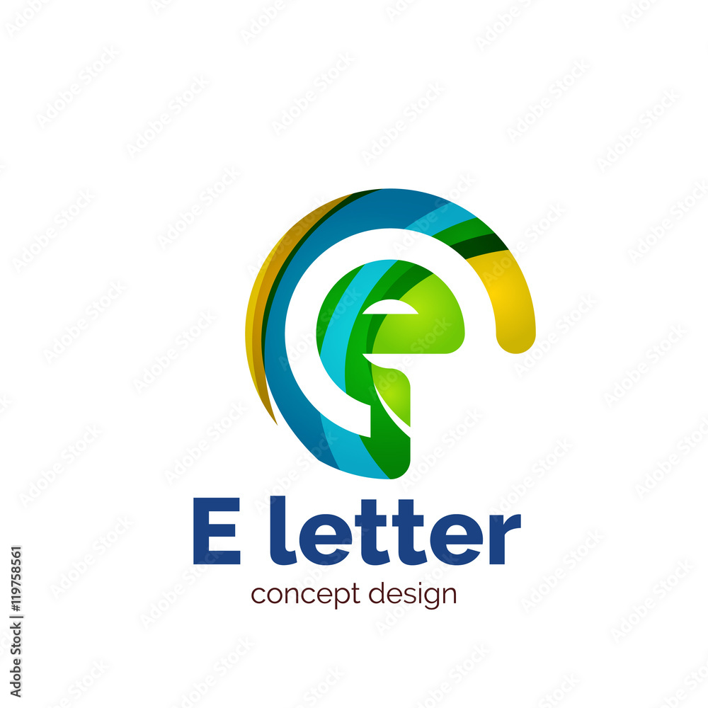 Vector letter concept logo template, abstract business icon Vector letter concept logo template, abstract business icon